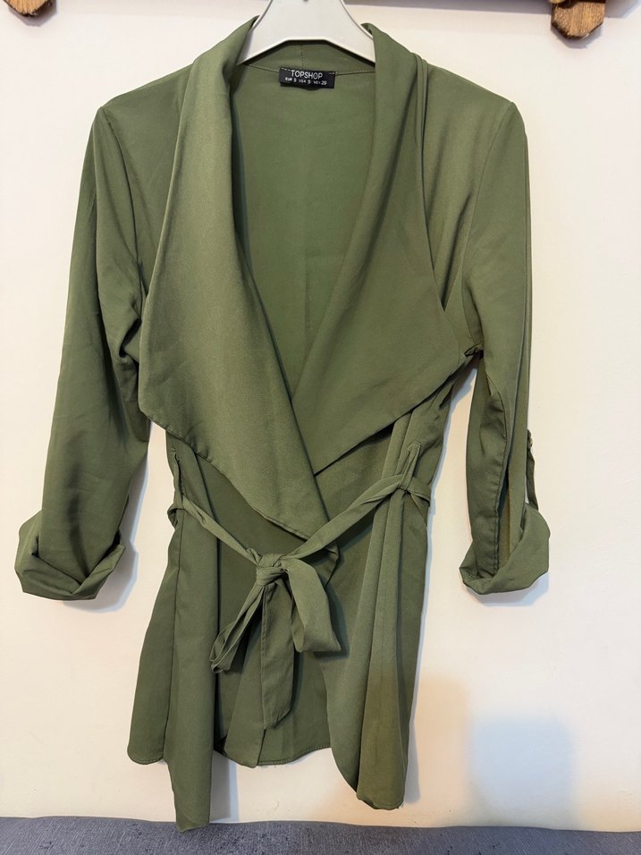 Kadın kuşaklı ceket - Görsel 5