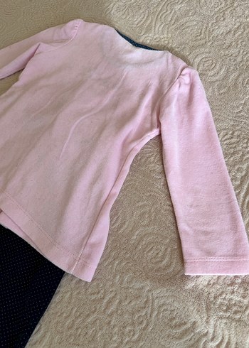 Pembe Uzun Kollu Bebek Kız pijama Takımı - Görsel 6