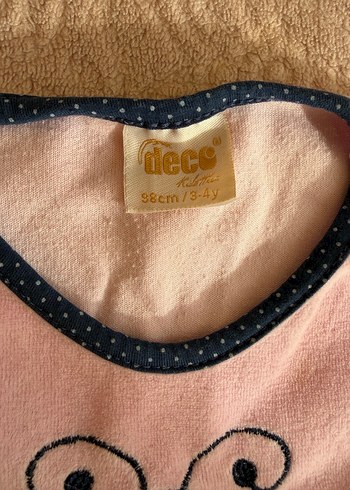 Pembe Uzun Kollu Bebek Kız pijama Takımı - Görsel 4