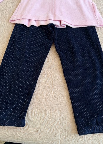 Pembe Uzun Kollu Bebek Kız pijama Takımı - Görsel 8