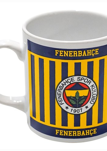 Fenerbahçe Lisanslı Sarı Çizgili Kupa