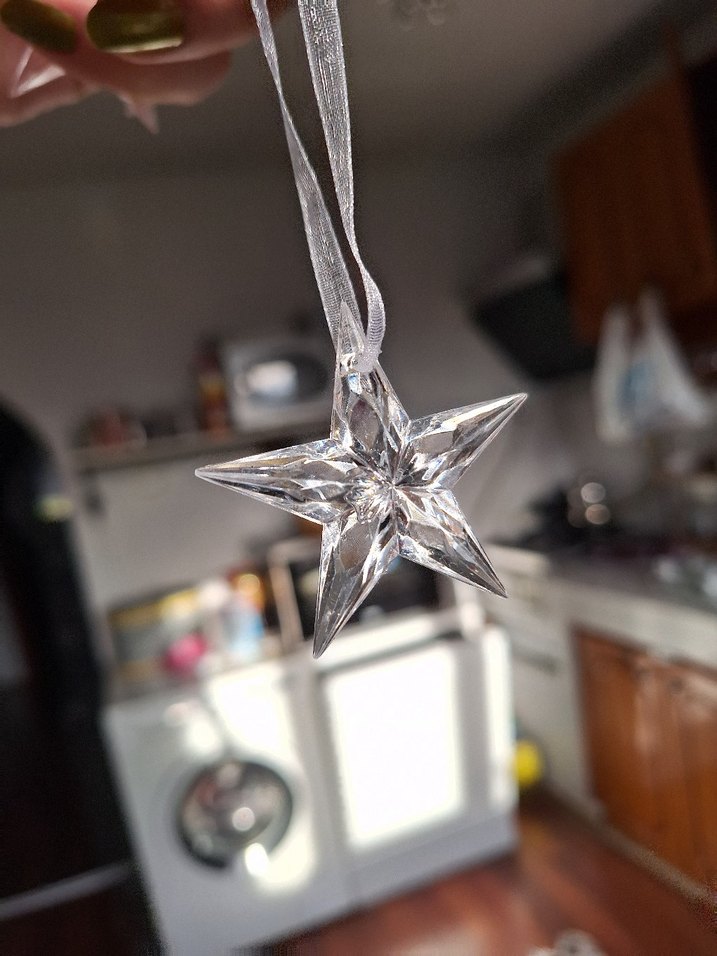 Şeffaf Yıldız yılbaşı süsü 3 adet - Görsel 5