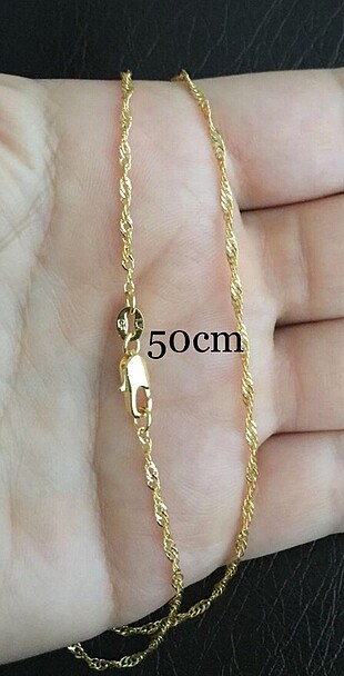 18KGF damgalı altın kaplama kolye zincir