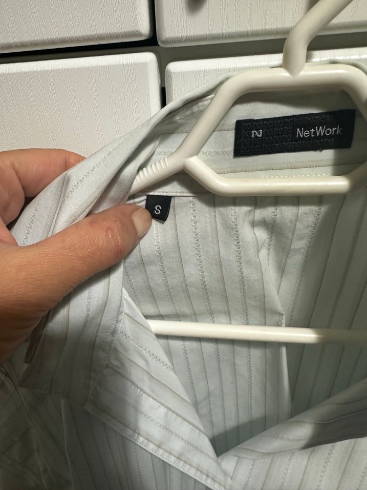 Düğmeli açık mavi Kısa Kollu Kadın Gömlek - Görsel 3