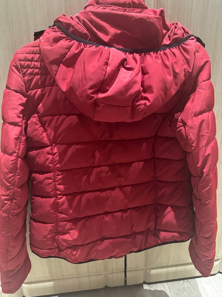 Kırmızı Fermuarlı Kadın Kışlık Ceket - Görsel 2