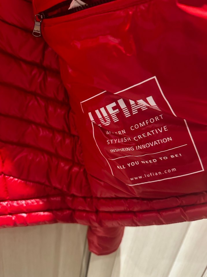 Parlak Kırmızı Fermuarlı Erkek Mont - Görsel 3