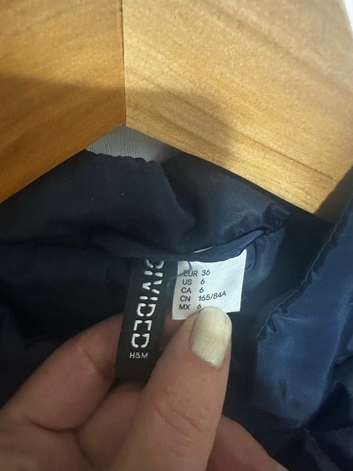 Dikişli Lacivert Kadın Ceket - Görsel 3