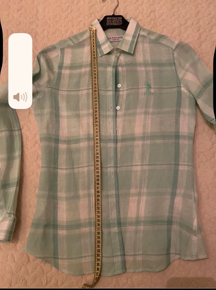 Yeşil Pamuklu Uzun Kollu Kadın Gömlek - Görsel 4