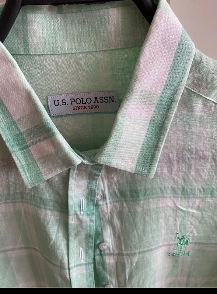 Yeşil Pamuklu Uzun Kollu Kadın Gömlek - Görsel 3