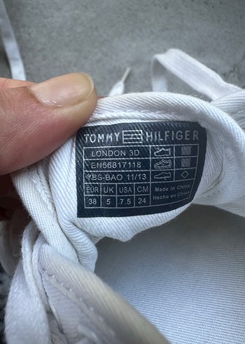 Tommy Hilfiger Beyaz Kadın Sneakers Stiletto Topuklu Spor Ayakkabı