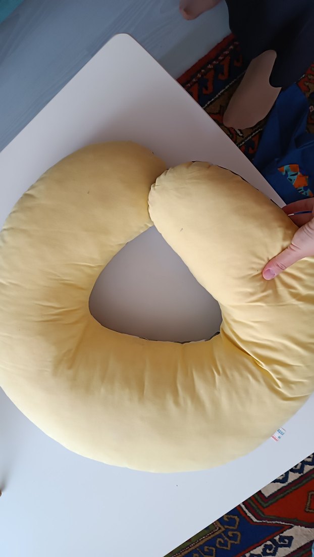 Gri Zebra Desenli Emzirme ve Hamile Yastığı - Görsel 3