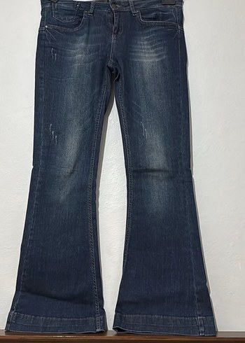 Koton Koyu Mavi Yikamali Denim Jean