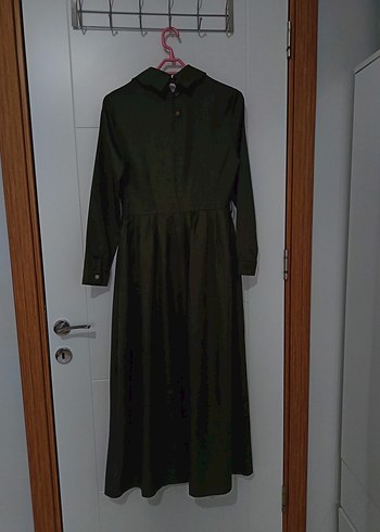 Siyah Uzun Kollu Drapeli Uzun Elbise - Görsel 7