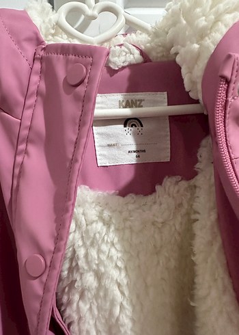 LCW Baby Pembe Kız Bebek Yağmurluk - Görsel 3