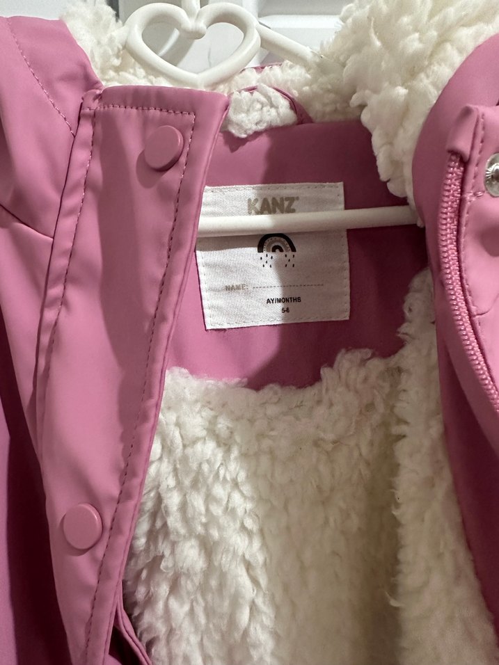 LCW Baby Pembe Kız Bebek Yağmurluk - Görsel 3