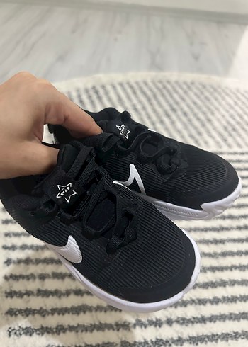 27 Beden siyah Renk Unısex Siyah Spor Ayakkabı Velcro