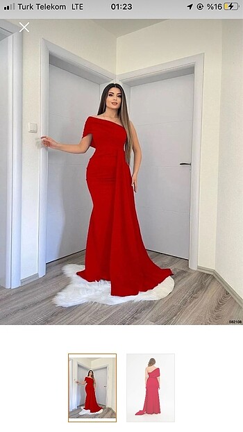 Abiye elbise kırmızı