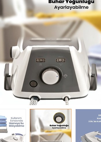 Goldmaster Buharlı Ütü Beyaz - Görsel 5