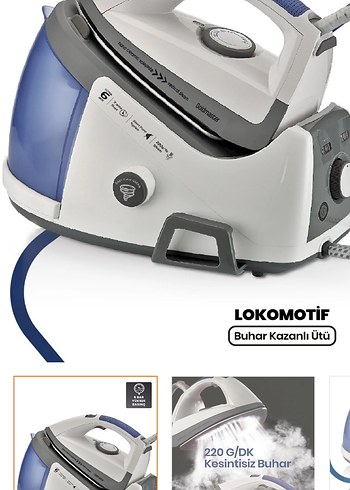 Goldmaster Buharlı Ütü Beyaz - Görsel 3