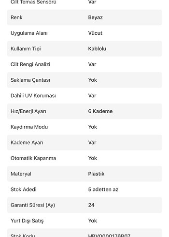 Medisana Beyaz Lazer Epilasyon Cihazı - Görsel 3