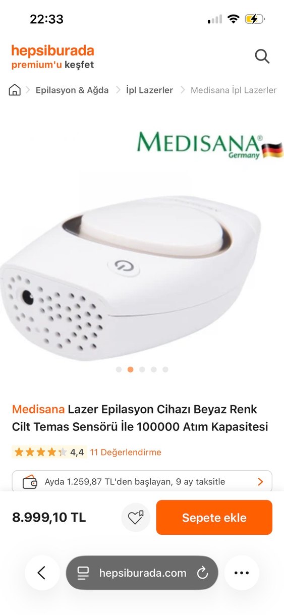 Medisana Beyaz Lazer Epilasyon Cihazı - Görsel 2