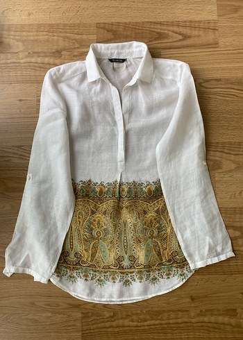 Massimo Dutti Keten Kadın Gömlek 38 beden