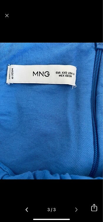 13-14 Yaş Beden Mango genç kiz elbise XXS beden