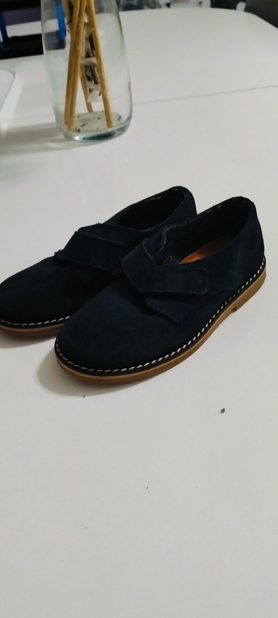 Erkek Çocuk Lacivert Süet Tokalı Ayakkabı - Görsel 2