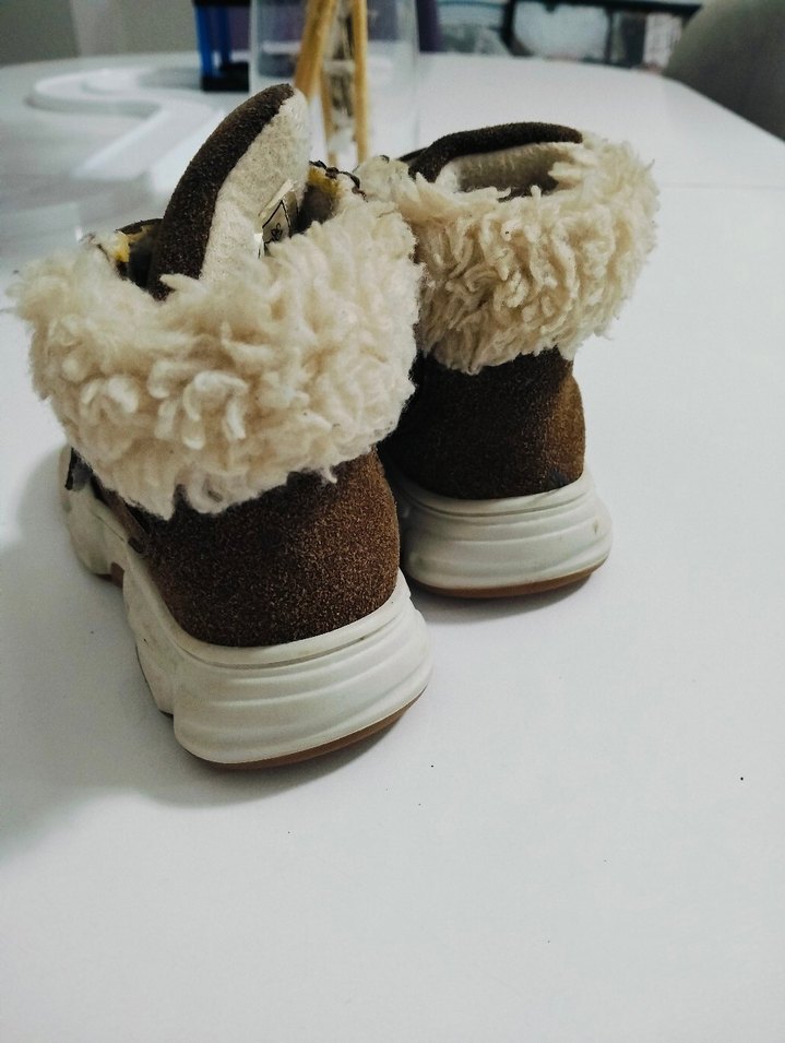 Kahverengi Erkek Çocuk Cırt Cırtlı Bot - Görsel 3