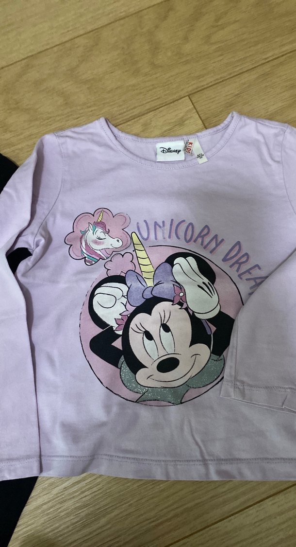 Kız Çocuk Kırmızı Uzun Kollu Triko Tişört - Görsel 4