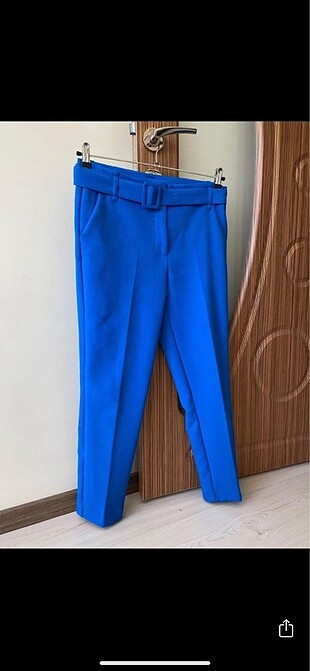 Mavi kumaş pantalon