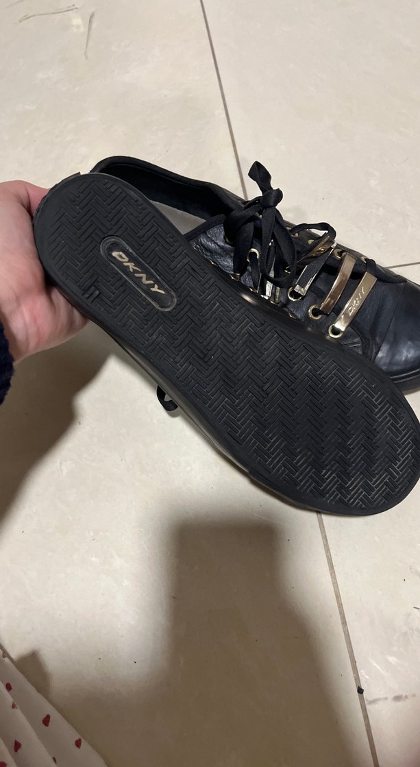 Tokalı Siyah Deri Dkny ayakkabı - Görsel 4