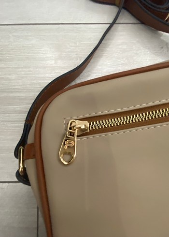 Bej Deri Kadın Çanta - Görsel 3