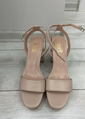 Bej Kadın Platform Topuklu Sandalet - Görsel 2