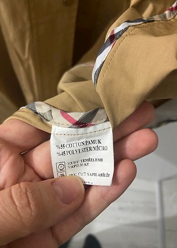 Bej Düğmeli Uzun Kadın Trençkot - Görsel 5