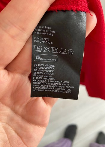 Kırmızı Pilili Uzun Kollu Kadın Tunik - Görsel 6