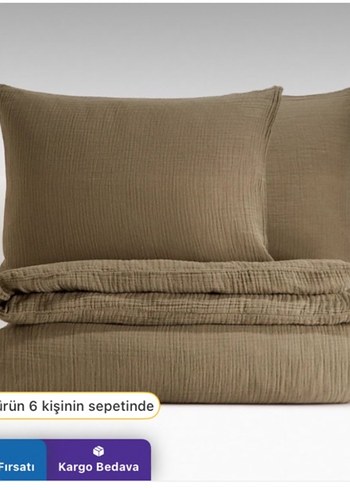 Beden Kahverengi Düz Nevresim ve Yastık Kılıfı Seti