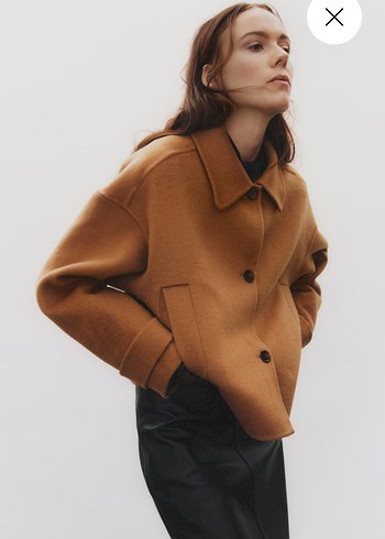 H&M el yapımı yün kaban