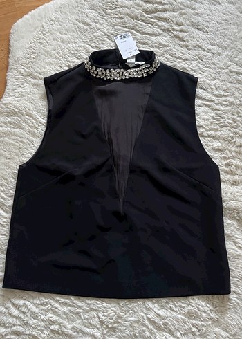 s Beden H&M kristal taşlı bluz