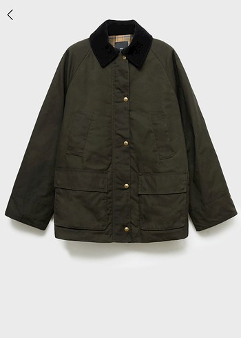 Mango mumlu görünümlü parka - Görsel 6