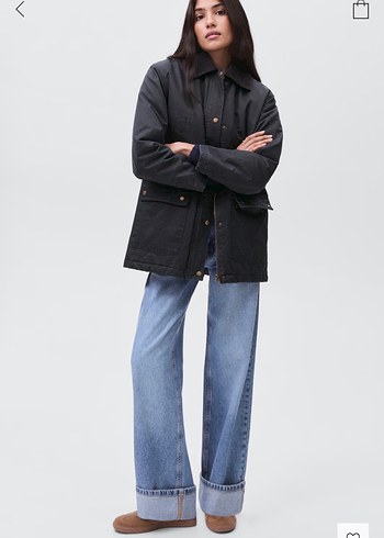 Mango mumlu görünümlü Parka - Görsel 2