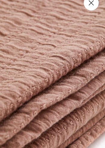 H&M Pamuklu Muslin Bej Yatak Örtüsü - Görsel 4