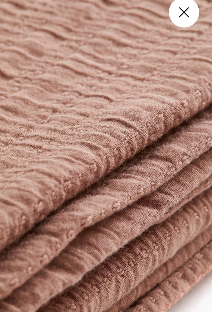 H&M Pamuklu Muslin Bej Yatak Örtüsü - Görsel 4