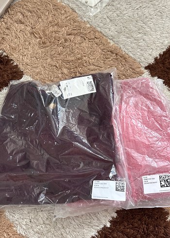 H&M Bordo Düz hırka H&M