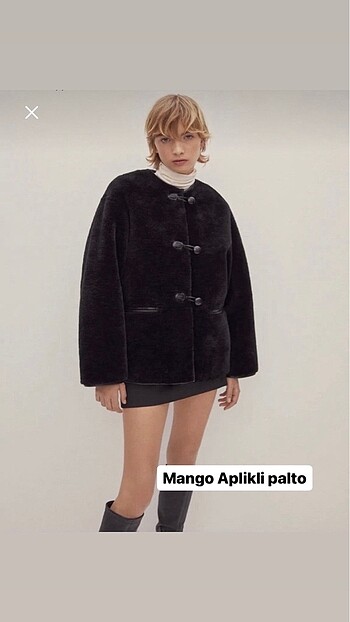 Mango Aplikli palto