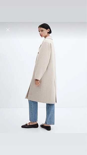 Mango Mango el yapımı oversize yün palto