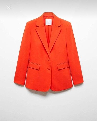 Mango düz kesim kumaş blazer ceket