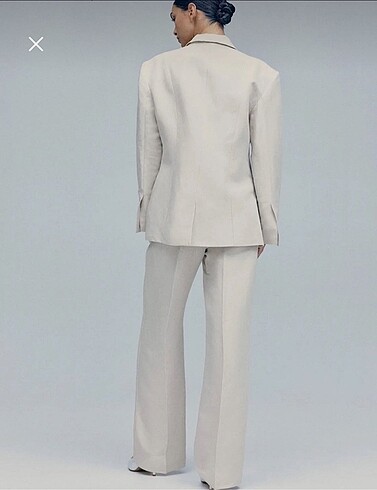xs Beden H&M keten karışımlı blazer