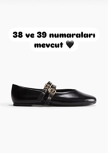 39 Beden siyah Renk H&M deri babet