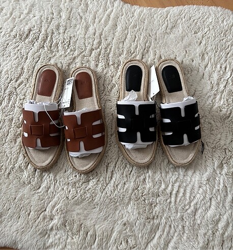 38 Beden siyah Renk H&M sandalet
